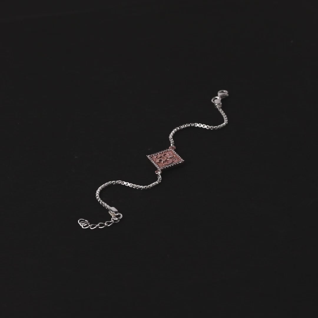 Silver rakhi for kids with Om bracelet – original silver rakhi design for Raksha Bandhan