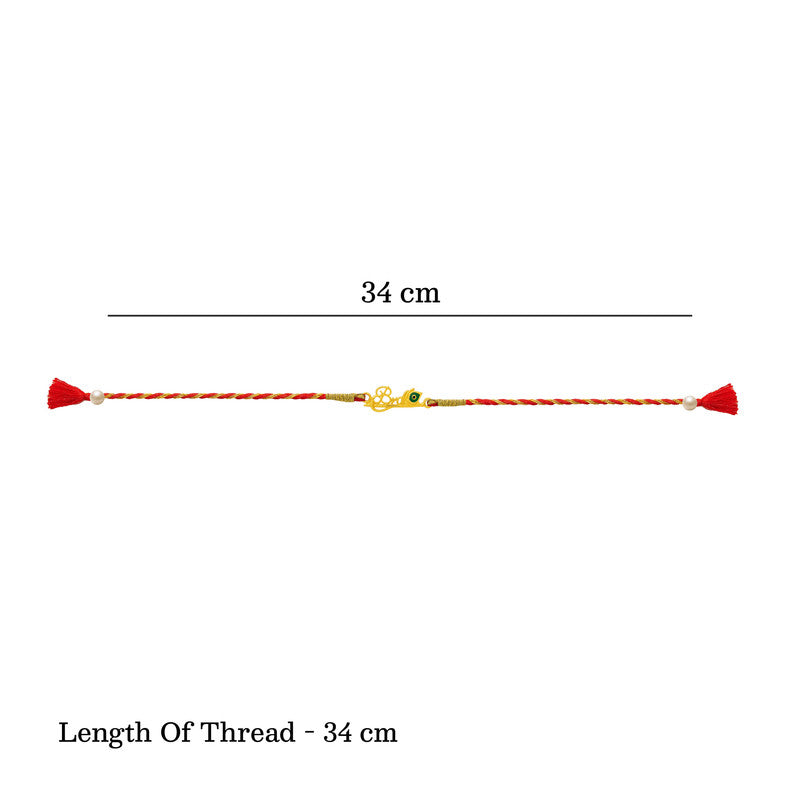 Silver Bansuri Rakhi For Brother