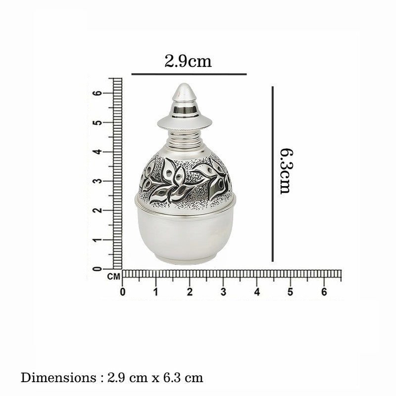 Dimensions of 925 Silver Sindoor Box with Stick Matt Finish – size and capacity guide