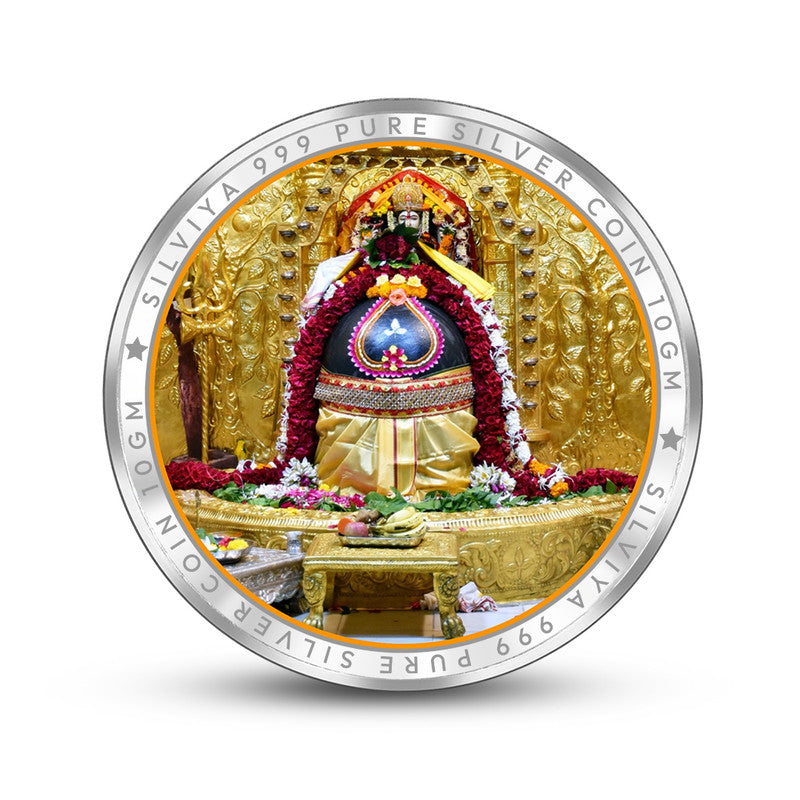 Somnath Ji 999 Silver Coin Round Frame backside