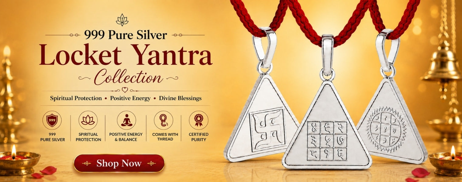 999 pure silver locket yantra