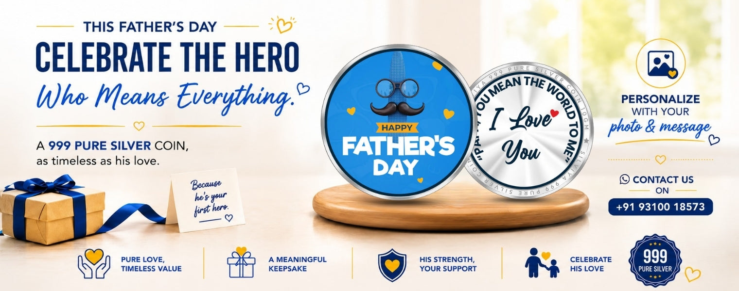 999 pure father's day coin
