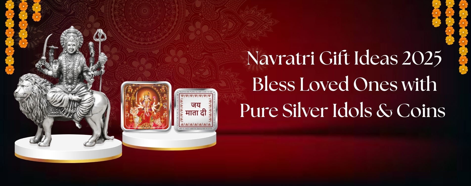 Navratri Gift Ideas 2025: Bless Loved Ones with Pure Silver Idols & Coins