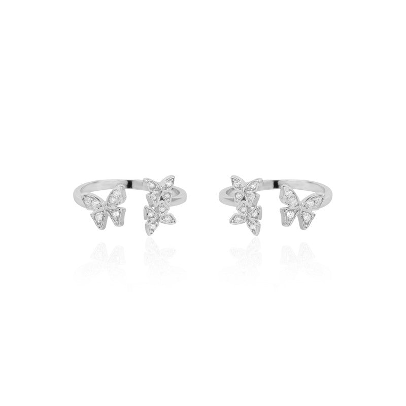 925 Silver Butterfly Trio Toe Ring