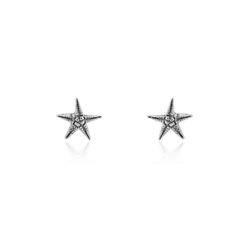 Sterling Silver Star Stud Earrings