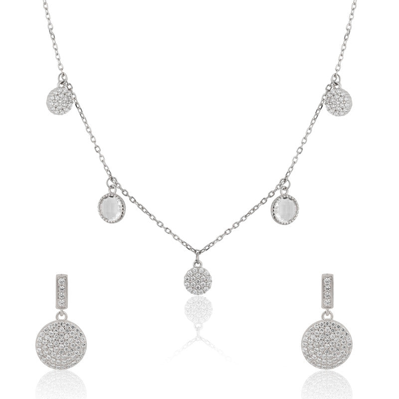 925 Silver Disc Pendant Necklace