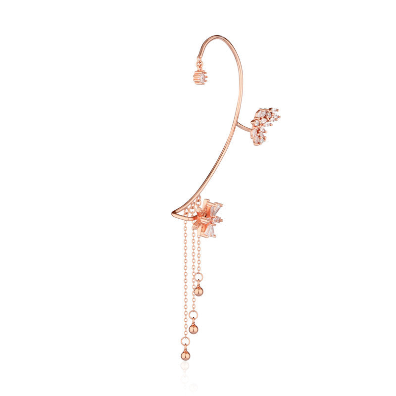 925 Silver Floral Clip-On Earrings