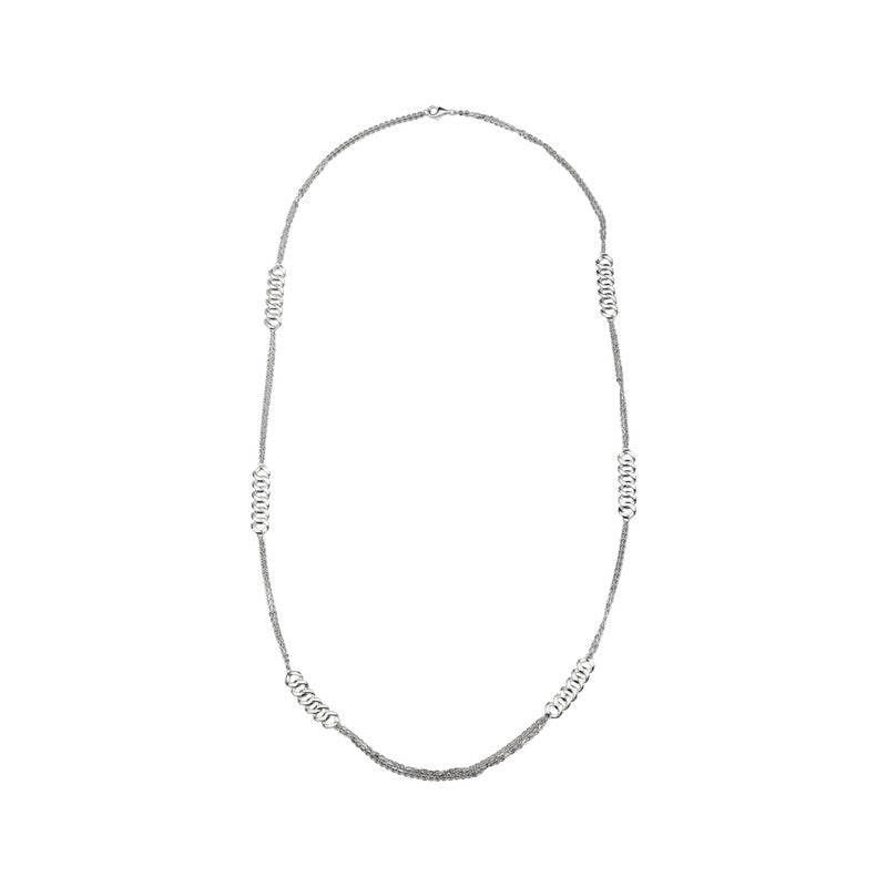 925 Silver Layered Circle Chain