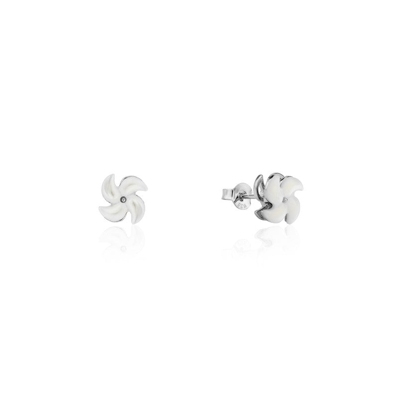 925 Silver Spinning Fan Earrings