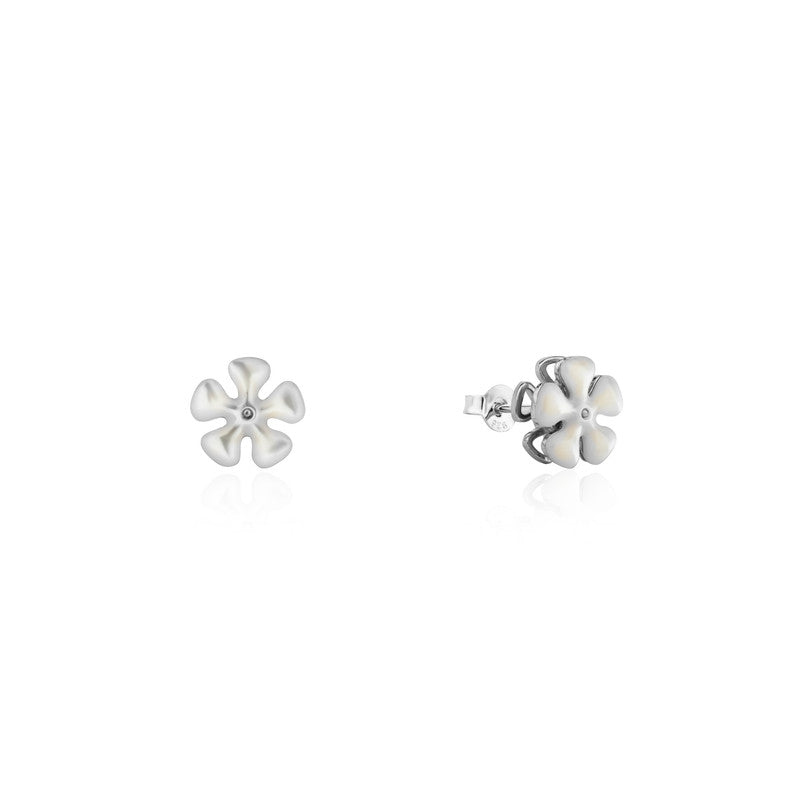 925 Silver Spinning Flower Earrings