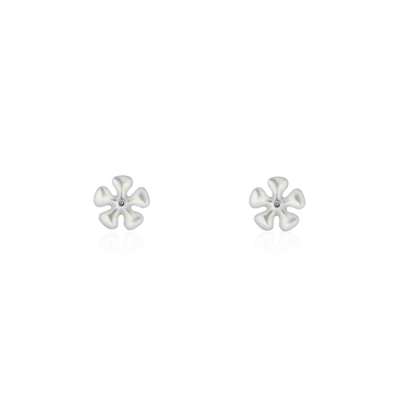 925 Silver Spinning Flower Earrings