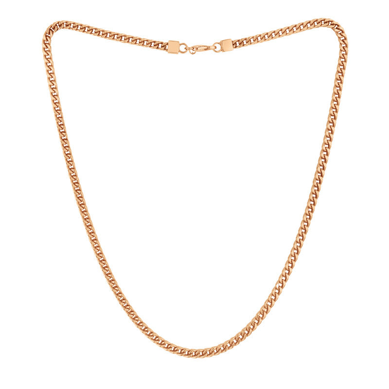 Rose Gold Cuban Chain 925 Silver