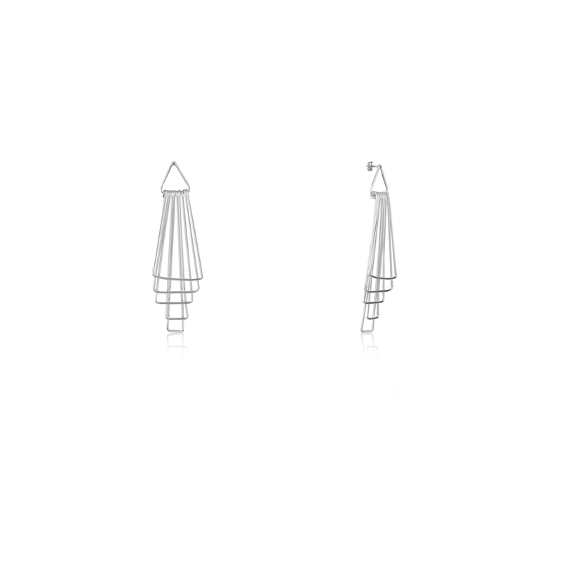 Art Deco Silver Earrings