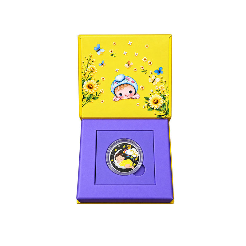 New Born Baby Boy 999 Pure Silver Coin With Gift Box
