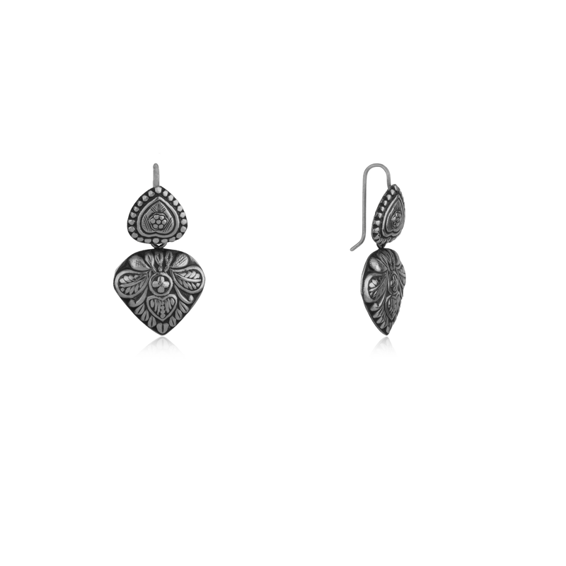 925 Silver Love Earrings - Romantic & Unique