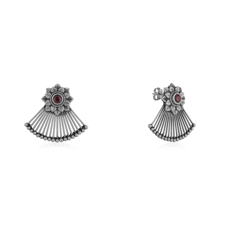 925 Silver Pankhi Earrings - Delicate & Charming