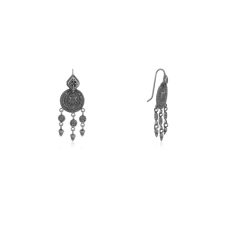 925 Silver Tassel Earrings - Bohemian Chic