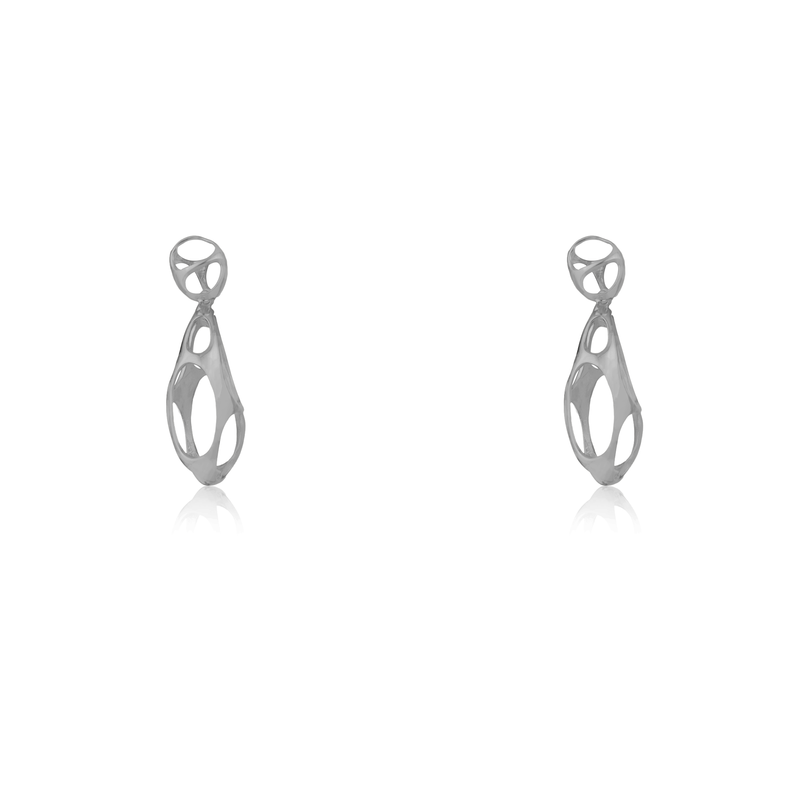 Silver Fancy Falls Earrings