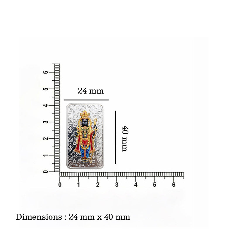 Shri Ram Ji 999 Pure Silver Bar With Gift Box