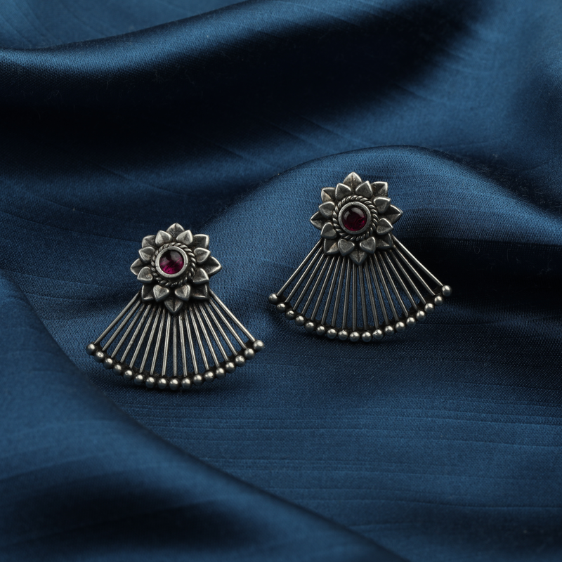 925 Silver Pankhi Earrings - Delicate & Charming