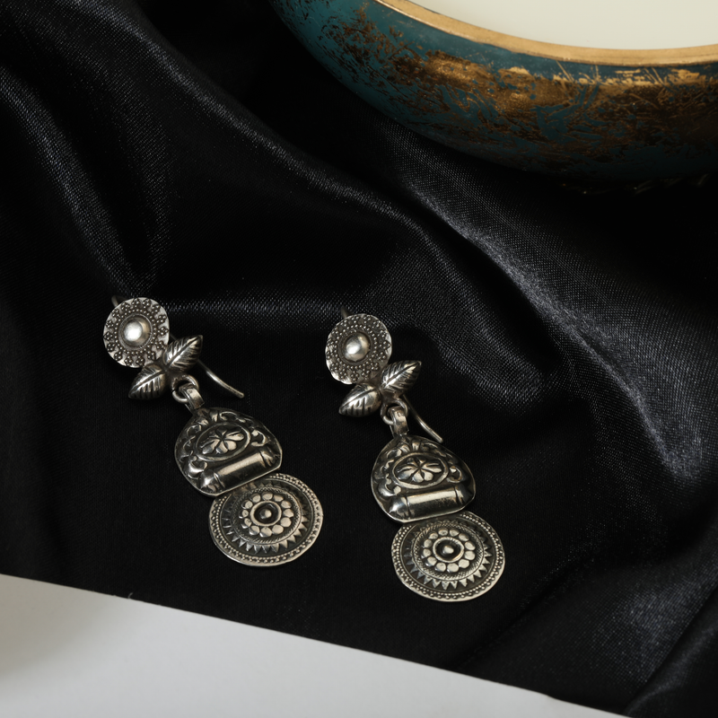 925 Silver Tribal Earrings - Lightweight & Unique