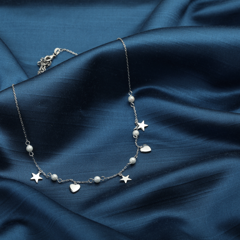 925 Silver Aurora Accent Necklace