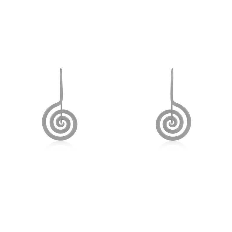 925 Silver Spiral Earrings