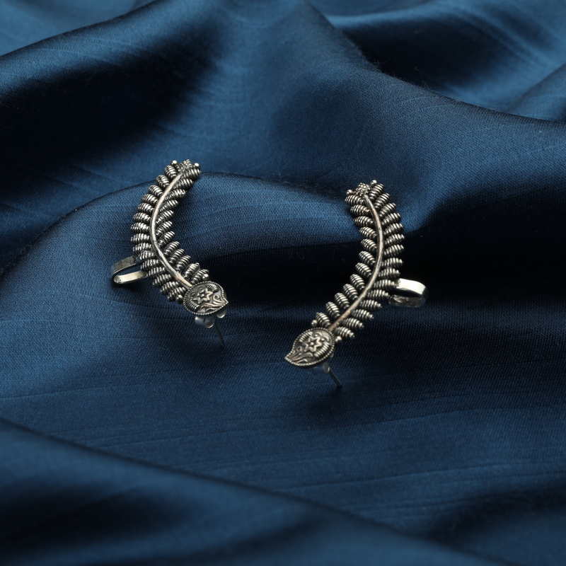 925 Silver Wheat Spike Ear Cuff