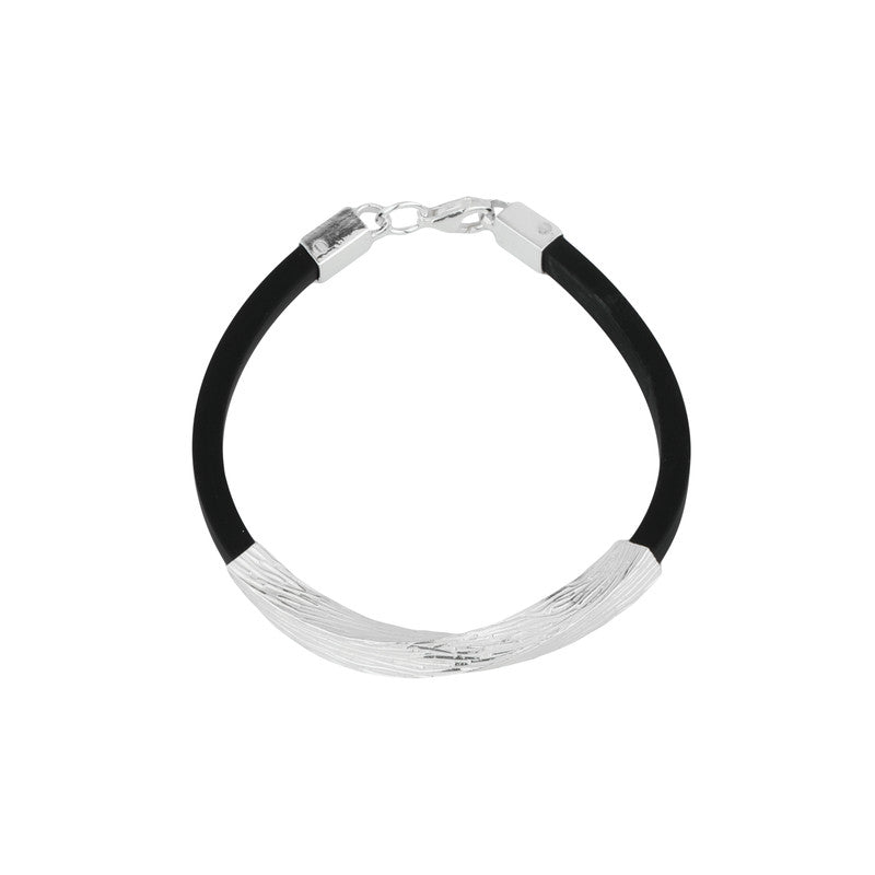 Kids Black Silver Bracelet