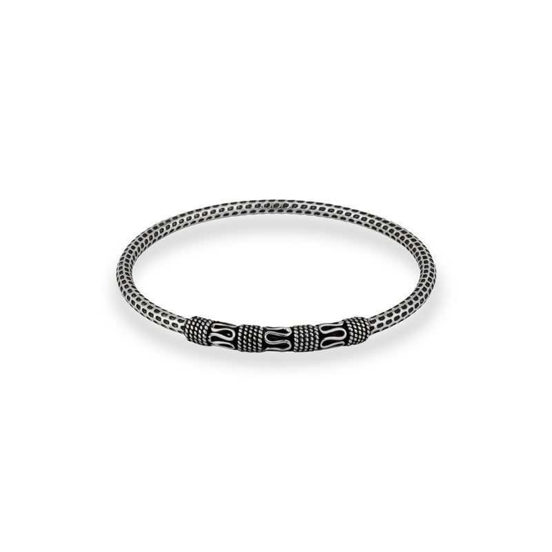 Oxidized Silver Tribal Queen Kada