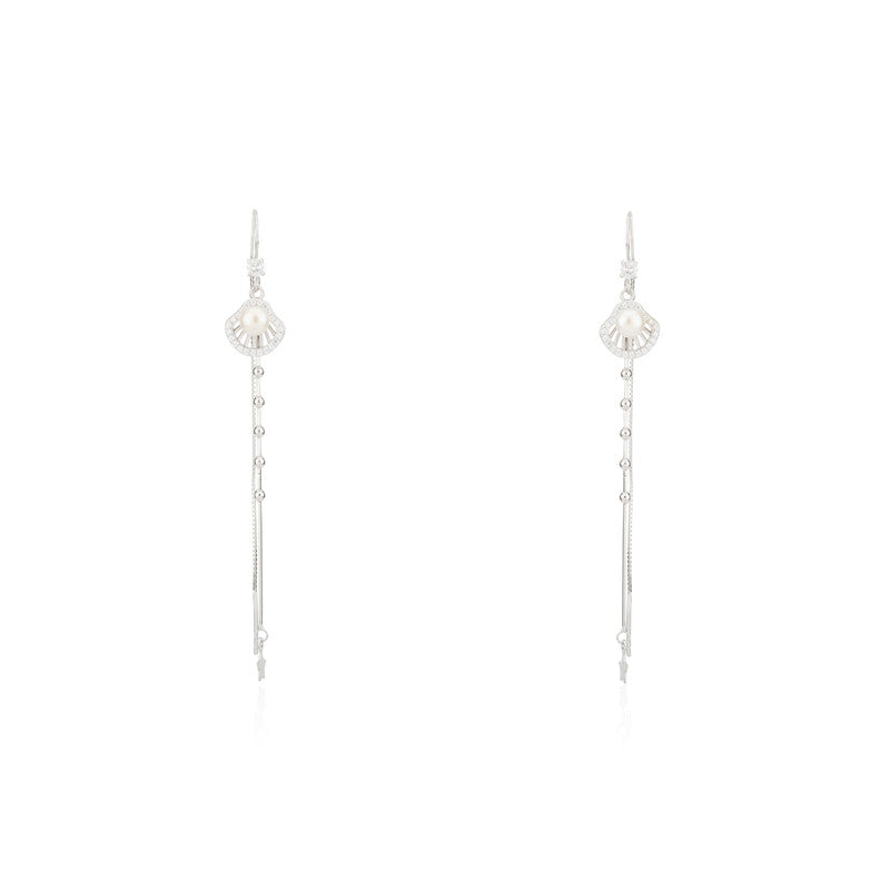 925 Silver Needle Thread Earrings