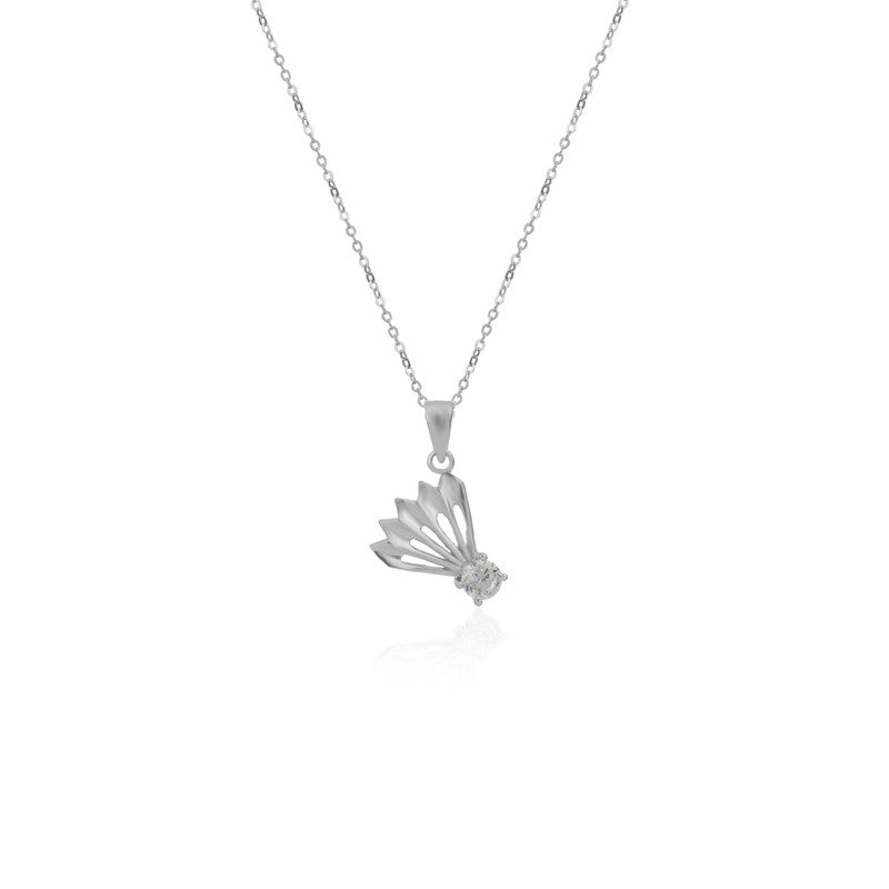 925 Silver Fan Charm Pendant