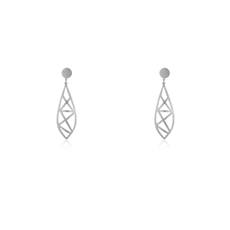 Geometric Silver Earrings