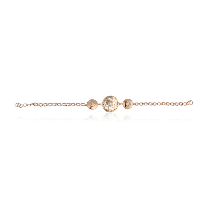 Hexa Circle Silver Bracelet