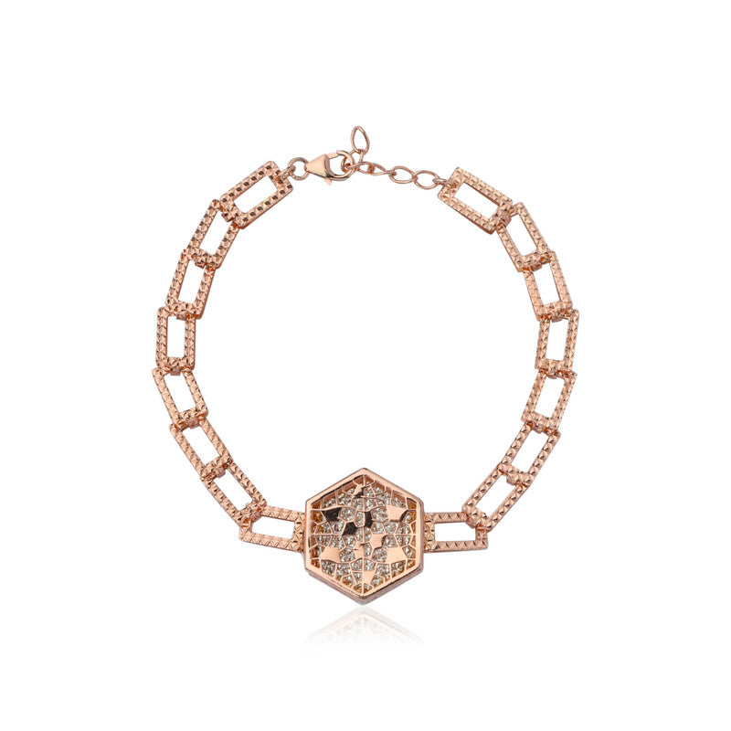 Hexagon Link Chain Bracelet