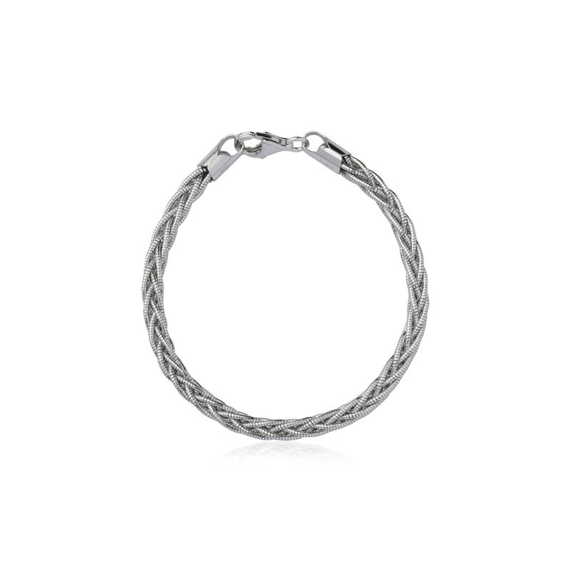 925 Silver Coaster Twist Bracelet