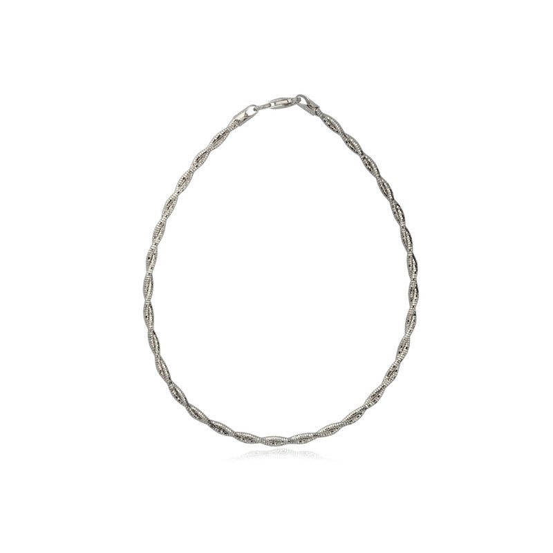 925 Silver Twist Anklet