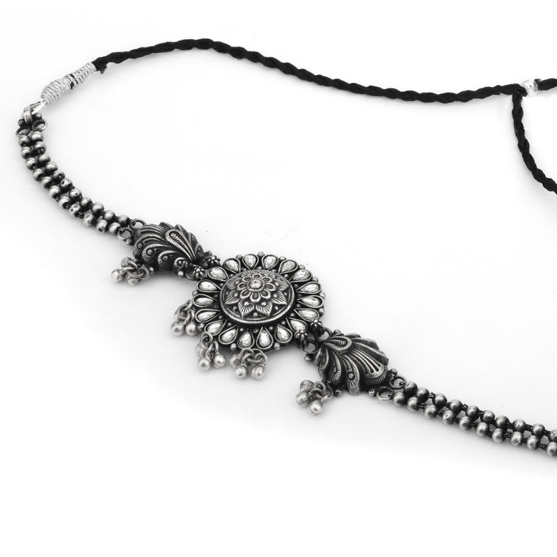 925 Oxidised Silver Twin Kemp Layered Necklace