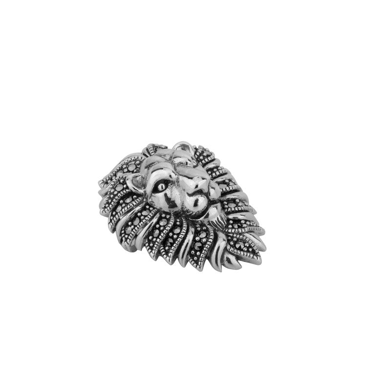 925 Silver Lion Head Pendant