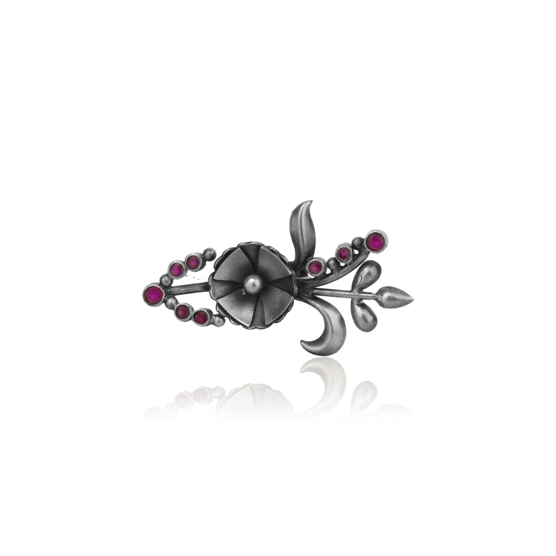 925 Oxidised Silver Traditional Adjustable Ring – Stylish Jewellery for Navratri, Diwali & Wedding Festivities