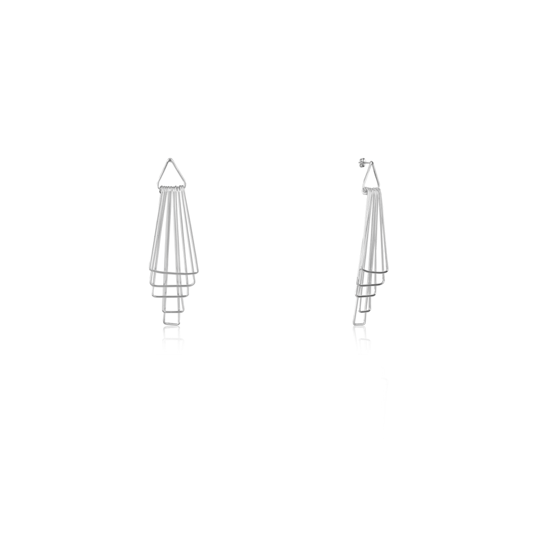 925 Silver Art Deco Earrings product image – classic sterling silver jewellery with polished finish.