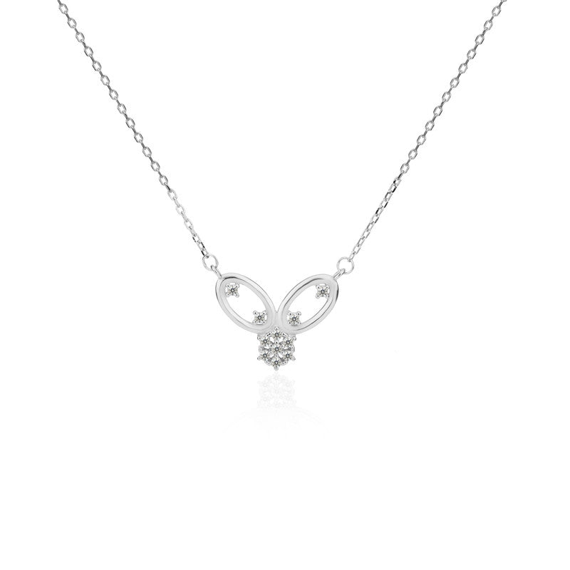 Elegant 925 Silver Bow Pendant – delicate festive silver jewelry gift for Rakhi, Diwali, weddings, and special occasions.