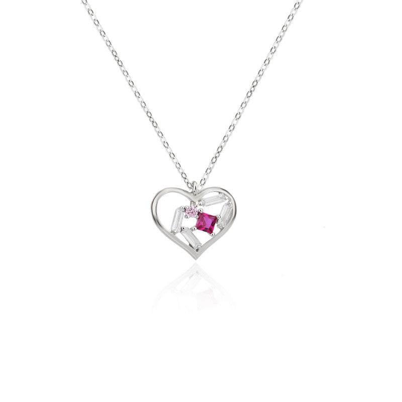 925 Silver Heart Pendant for Diwali gifting, elegant festive jewelry for women