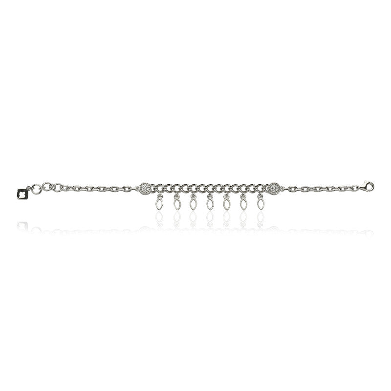 Shimmering 925 Silver Leaf Charm Bracelet – Premium festive-ready silver accessory for gifting