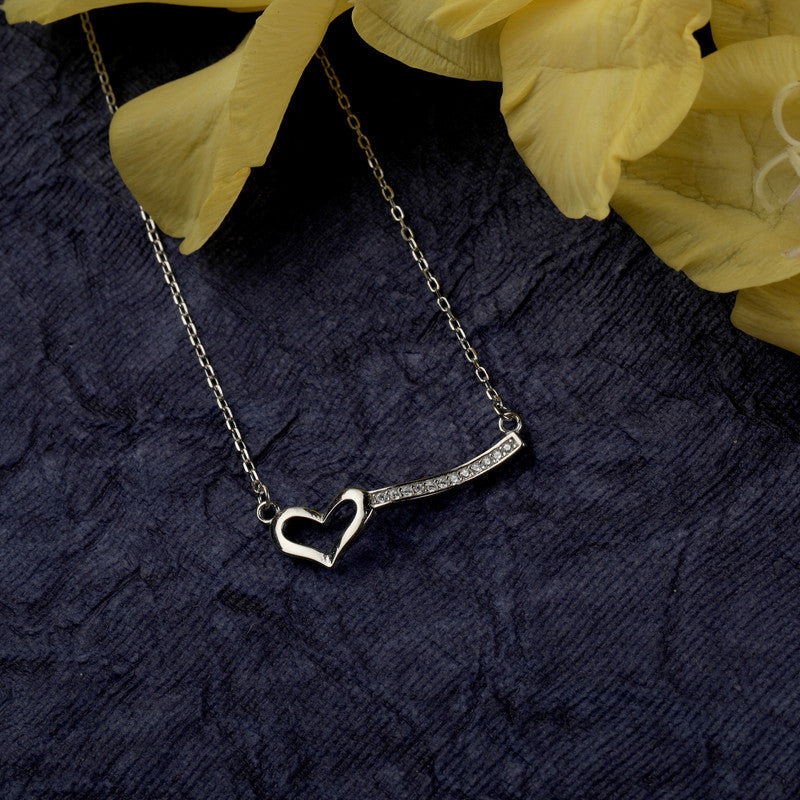 925 Silver Love Pendant beautifully displayed in a festive flatlay – meaningful silver jewelry gift for loved ones.