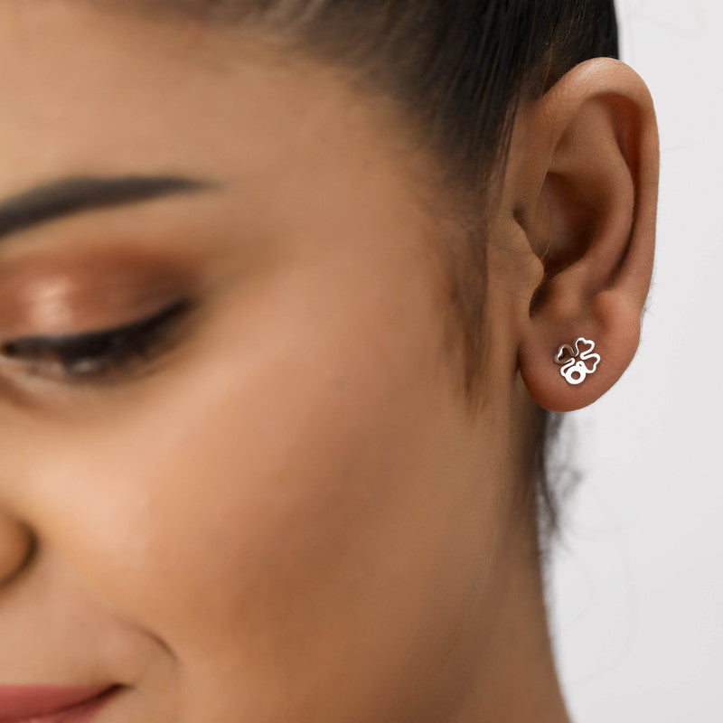 Girl wearing 925 Silver Multi-Heart Earrings – perfect Raksha Bandhan and festive gift for sisters and loved ones.