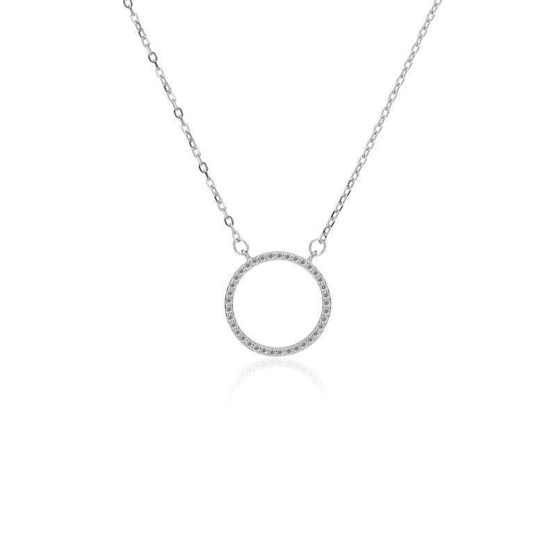 Classic 925 Silver Round Pendant – timeless festive silver jewelry gift for Diwali, Rakhi, weddings, and anniversaries.