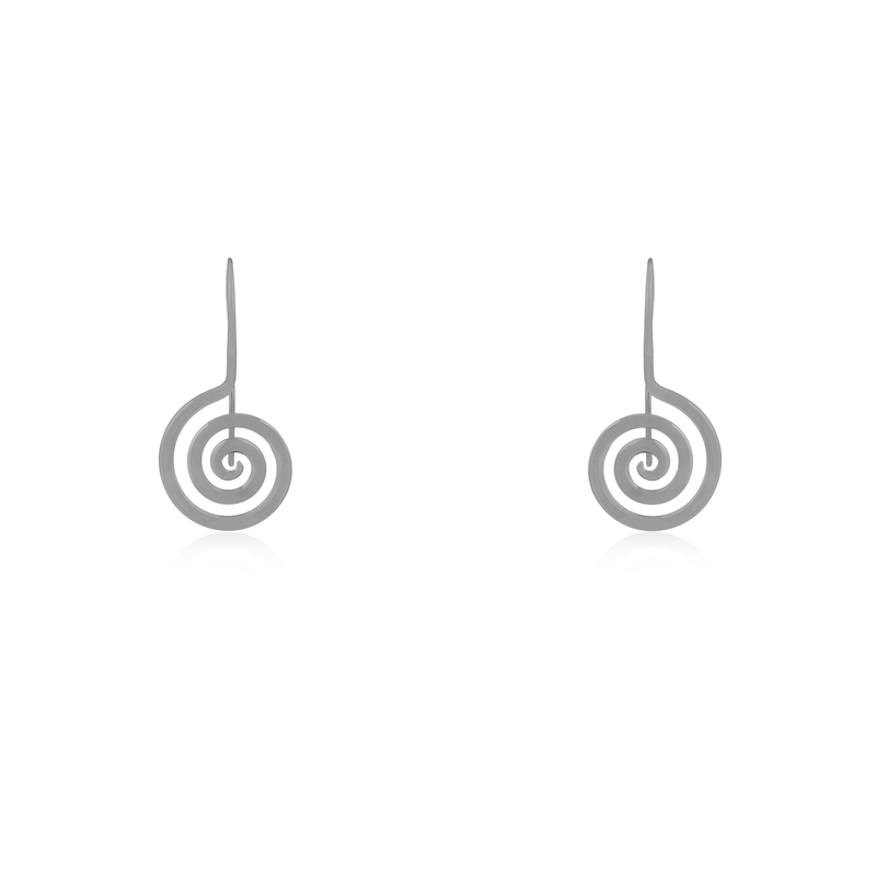 925 Silver Spiral Earrings with elegant twisted design, perfect for festive occasions and daily wear.