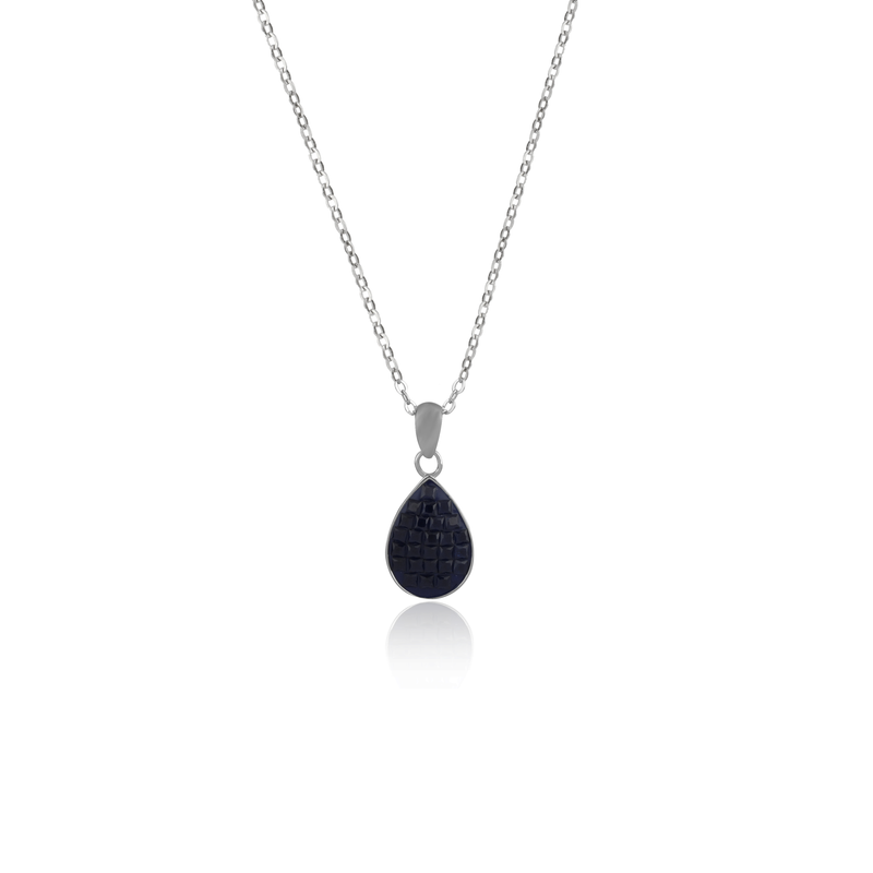 925 Silver Teardrop Pendant with elegant drop design, perfect for festive occasions and daily wear.