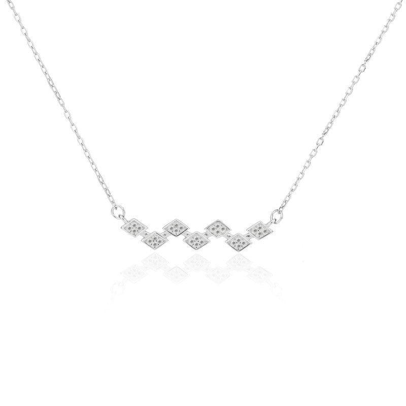Trendy 925 Silver Zig Zag Pendant – modern festive silver jewelry for Diwali, Rakhi, weddings, and special occasions.